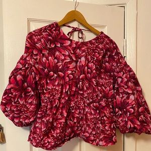 Kika Vargas x Target Floral Peplum Top